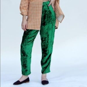 "Beauvoir velvet pants" by Family Affair, sz L.